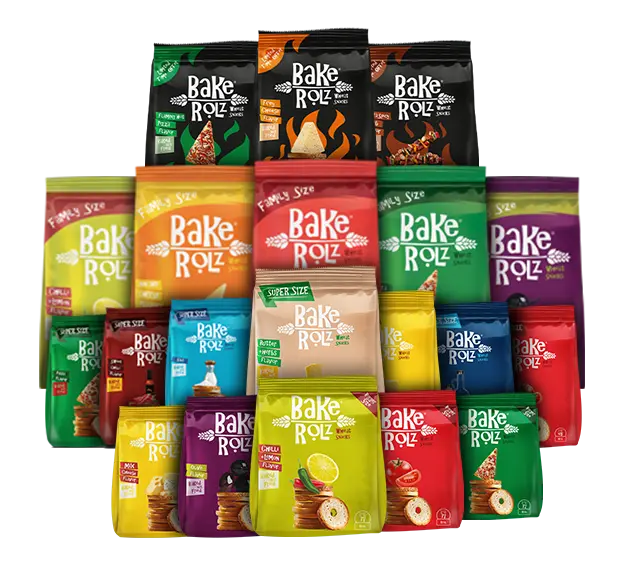 Bake Rollz Flavored Baked Snacks 24 packs