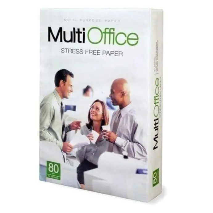 ورق تصوير مالتي اوفيس مقاس 80 جرام علبة بها 5 رزم          