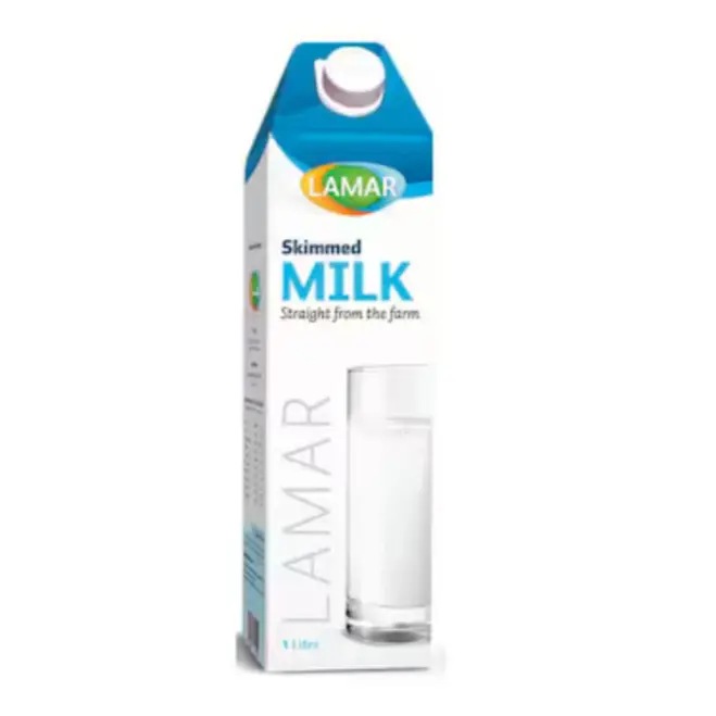 Lamar Skimmed Milk 1liter 12 pcs 