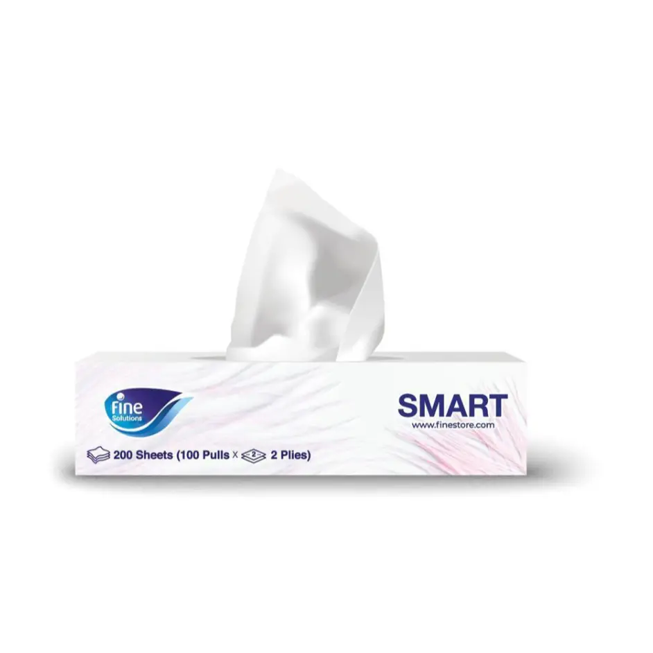 Fine Smart Facial Tissues – 200 Sheets – 2 Ply – 66 Packs