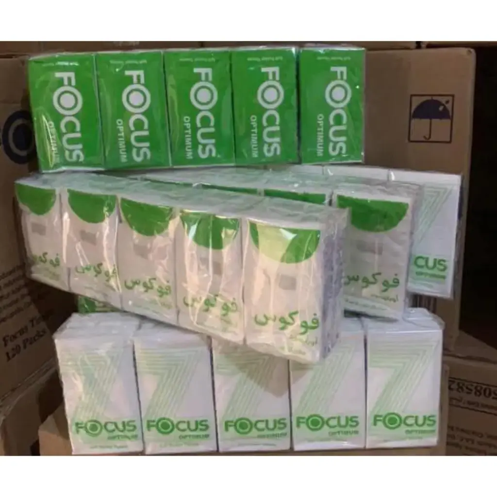 كرتونة مناديل فوكوس جيب (عدد 120 قطعة)