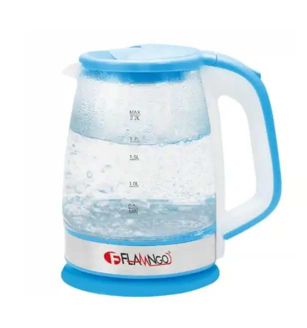Flamingo Glass Electric Kettle – 2.2L