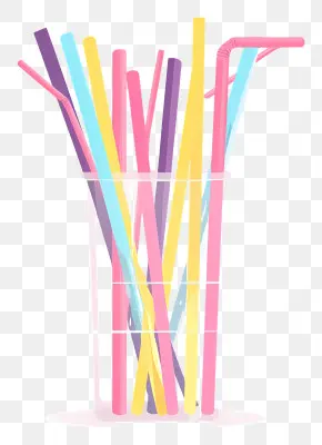 Beverage Colored Straws 50 straws 10 pcs