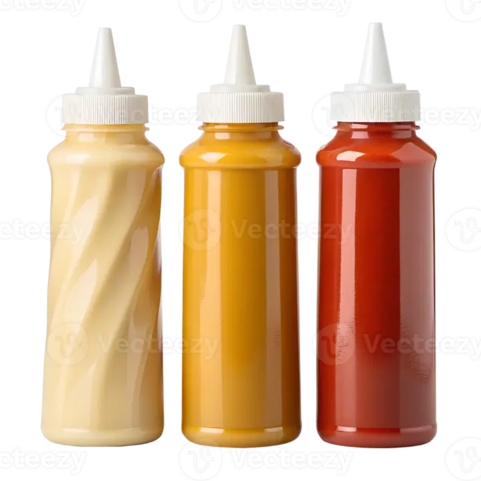 Large Sauce Bottles 10 pcs