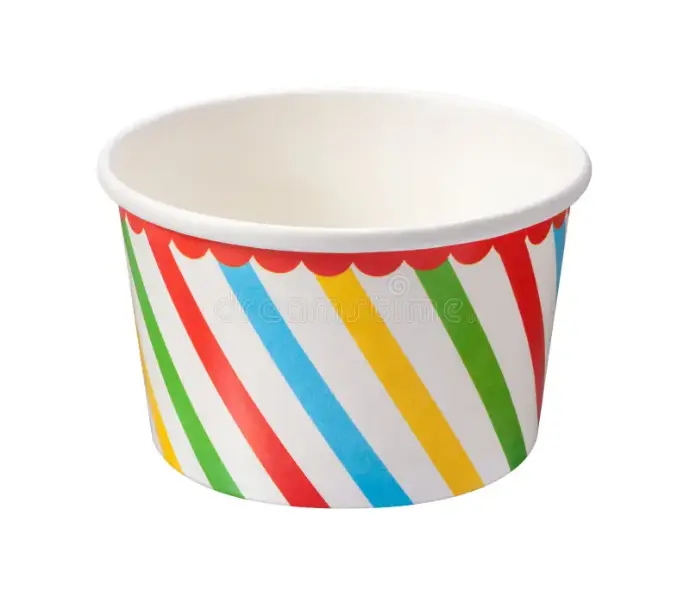 Paper Ice Cream Cups Double 1 Scoop 1000 Cups 1 pcs