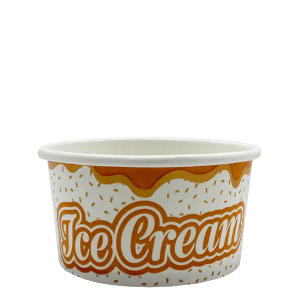 Paper Ice Cream Cups Double 2 Scoops 1000 Cups 1 pcs