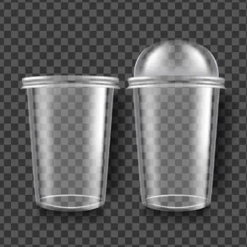 PP Plastic Cups Concave Cover 165cc 600 Covers 1 pcs