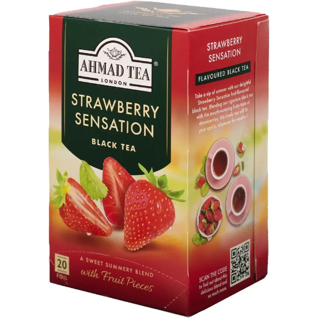 Ahmad Tea With Strawberry Flavor 20 teabags 1 pcs