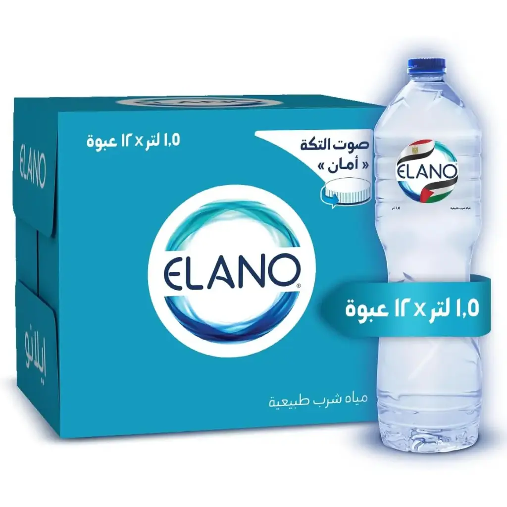 إلانو مياه ١.٥ لتر – ١٢ قطعة