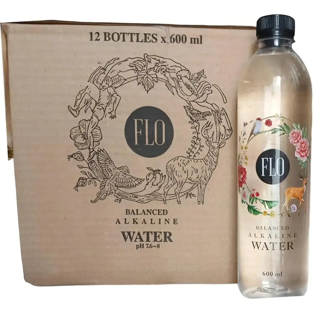 Flo Alkaline Water 600 ml 12 pcs