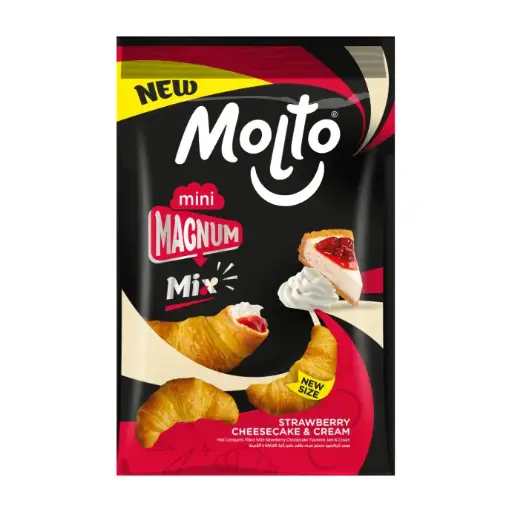 [none] Molto Magnum Mini Cream And Strawberry 24 packs