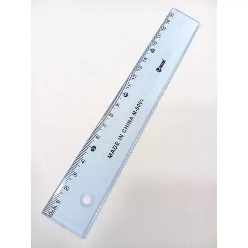 [none] Michael Plastic Ruler 20 cm 24 pcs