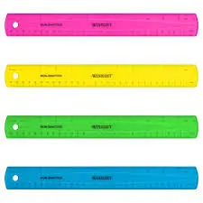 [none] Michael Plastic Ruler 30 cm 24 pcs