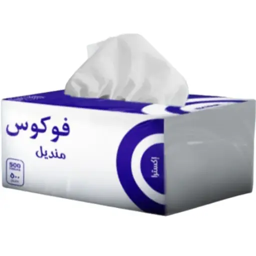 فوكوس مناديل المكتب – 500 منديل فعلي – 18 عبوة