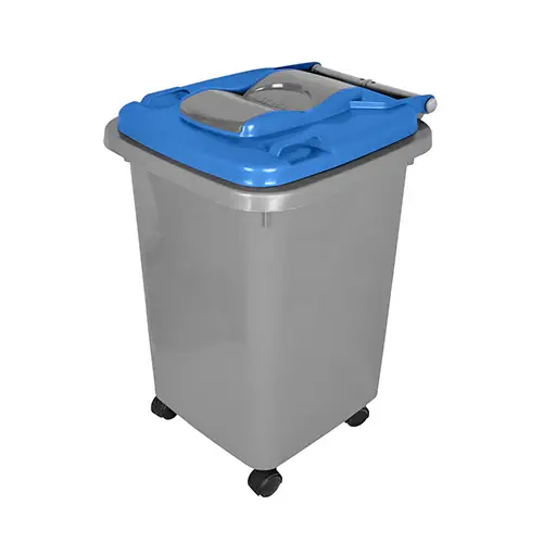[none] Garbage Bin with Wheels 60 Liters