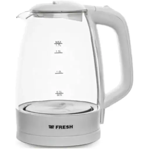 [none] Fresh Glass Electric Kettle – 2200W, 1.7L