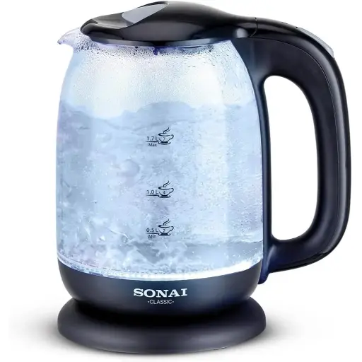 [none] Sonai Classic Kettle , Bright LED lights ,1.7L ,2200 Watt -MAR-3752