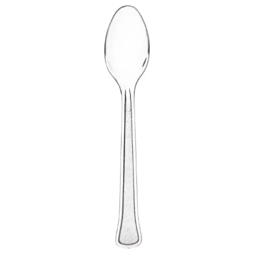 [none] Plastic Transparent Spoons 50 spoons 10 pcs