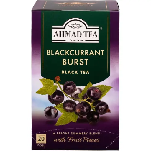 [none] Ahmad Tea With Blackcurrant Flavor 20 teabags 1 pcs