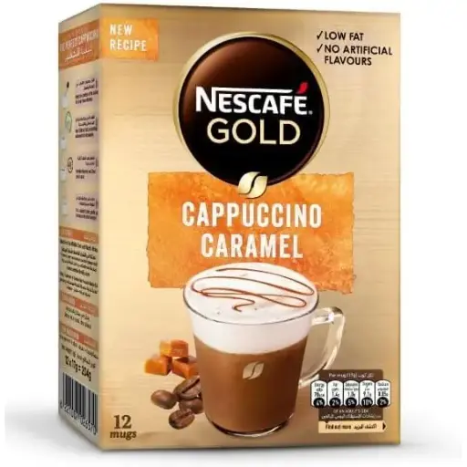 [none] Nescafe Gold Cappuccino Sweetened – 12 sachets