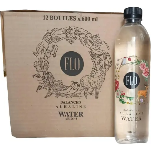 [none] Flo Alkaline Water 600 ml 12 pcs